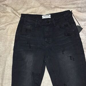 One X Oneteaspoon Freebird Black Oak High Waist Distressed Jeans